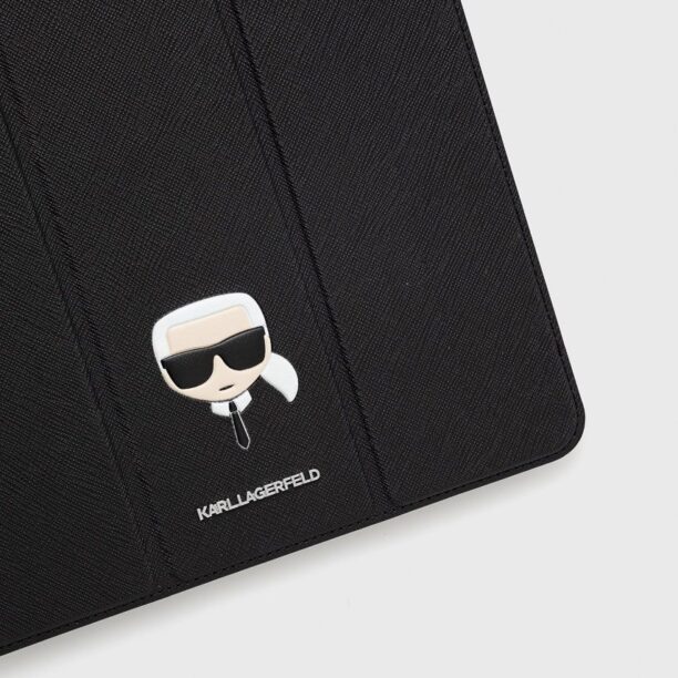 Karl Lagerfeld husă ipad pro 12.9'' culoarea negru preţ