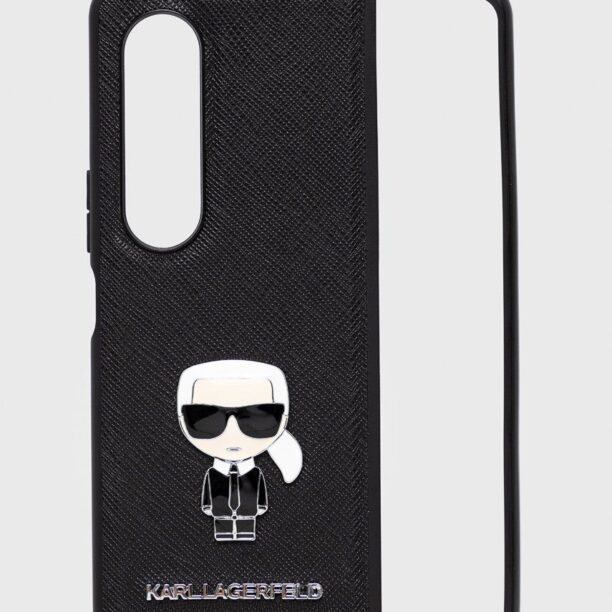 Karl Lagerfeld husa pentru telefon Galaxy Z Fold 4 culoarea negru