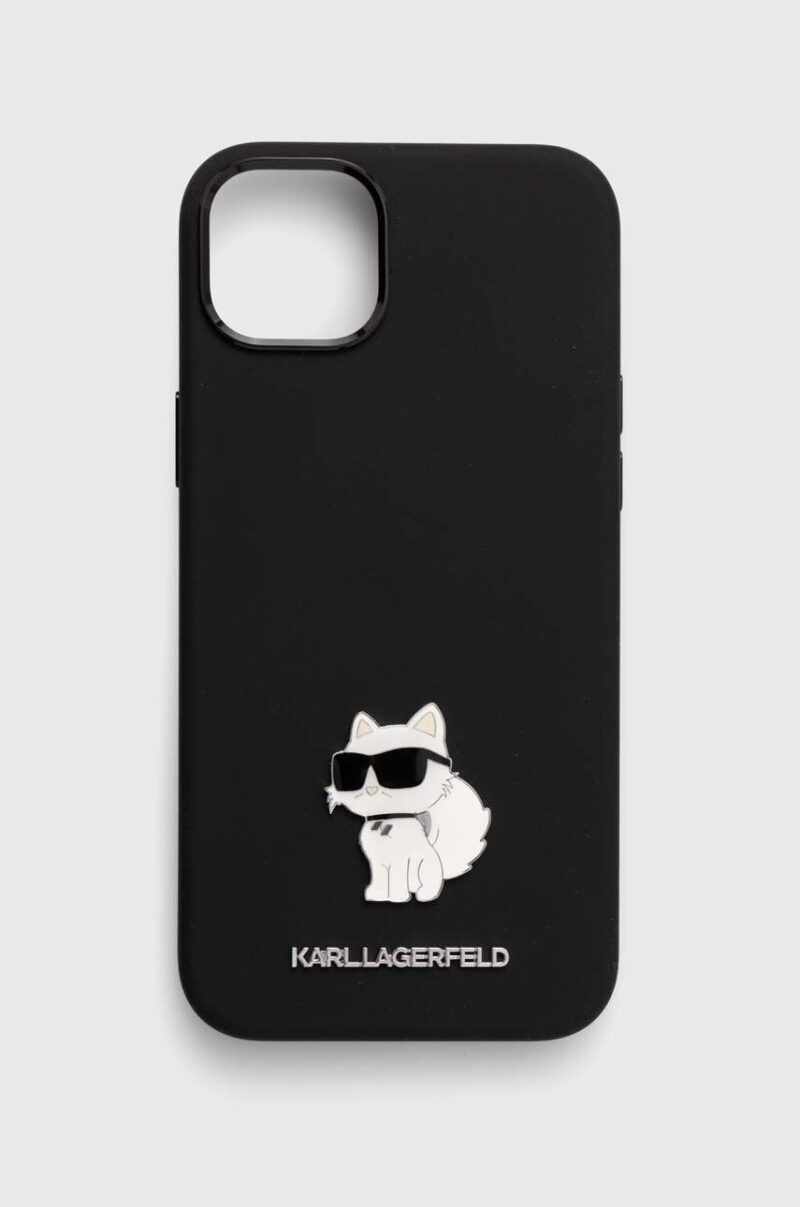 Karl Lagerfeld husă pentru telefon iPhone 15 Plus / 14 Plus 6.7'' culoarea negru