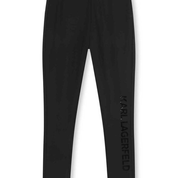 Karl Lagerfeld leggins copii culoarea negru