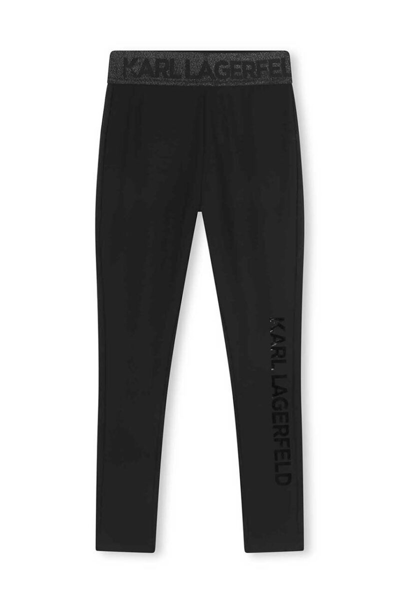 Karl Lagerfeld leggins copii culoarea negru