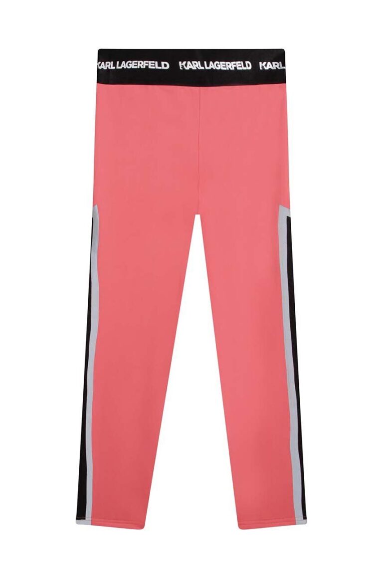 Karl Lagerfeld leggins copii culoarea roz