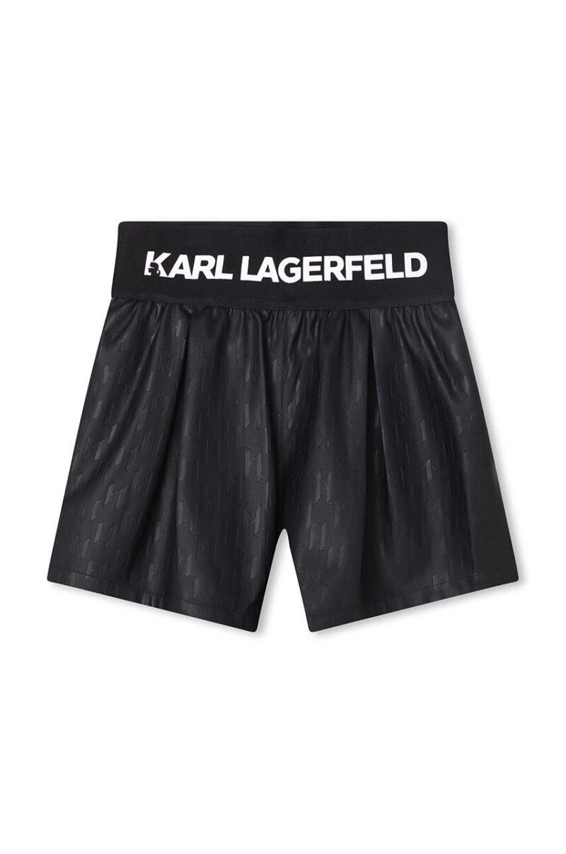 Karl Lagerfeld pantaloni scurti copii culoarea negru