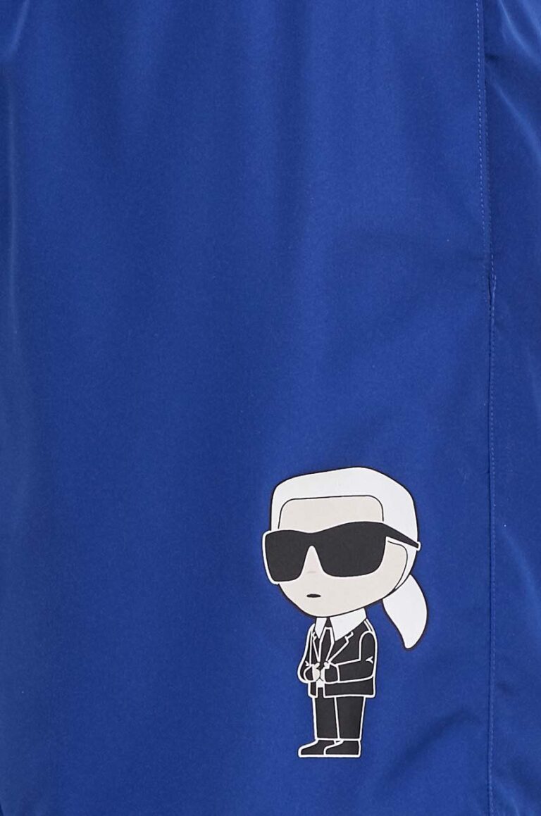 Karl Lagerfeld pantaloni scurti de baie culoarea albastru marin preţ