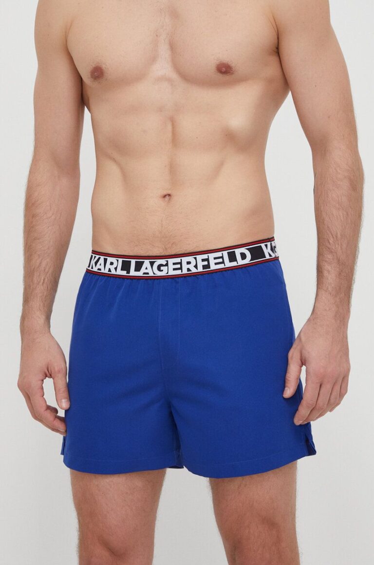 Karl Lagerfeld pantaloni scurti de baie culoarea albastru marin