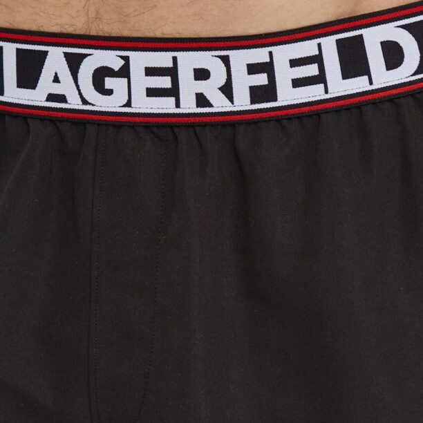 Karl Lagerfeld pantaloni scurti de baie culoarea negru preţ