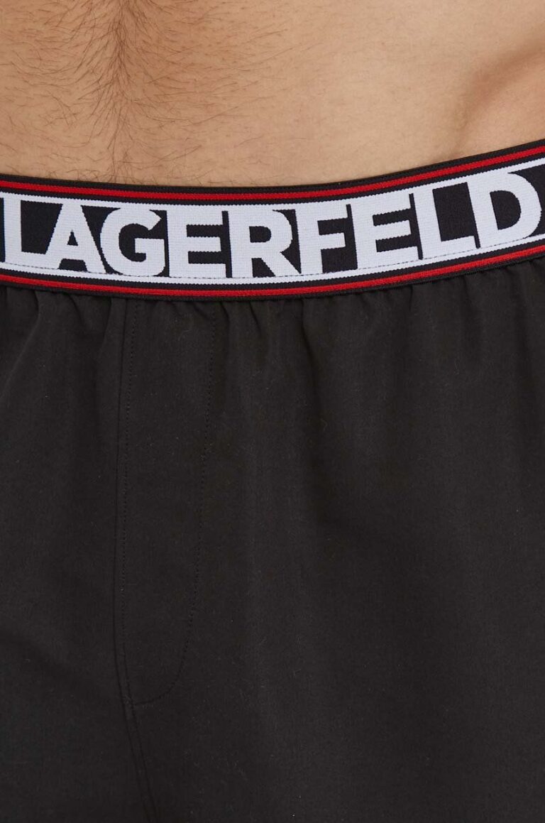 Karl Lagerfeld pantaloni scurti de baie culoarea negru preţ