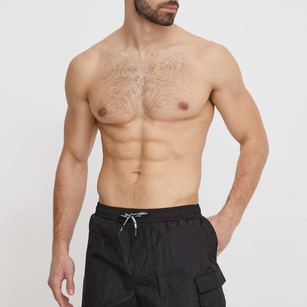 Karl Lagerfeld pantaloni scurti de baie culoarea negru