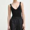 Karl Lagerfeld pantaloni scurti din bumbac culoarea negru