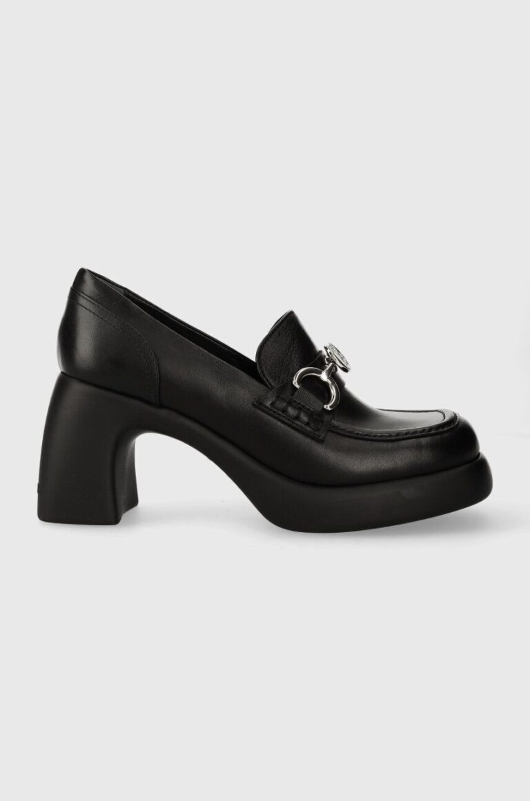 Karl Lagerfeld pantofi de piele ASTRAGON culoarea negru