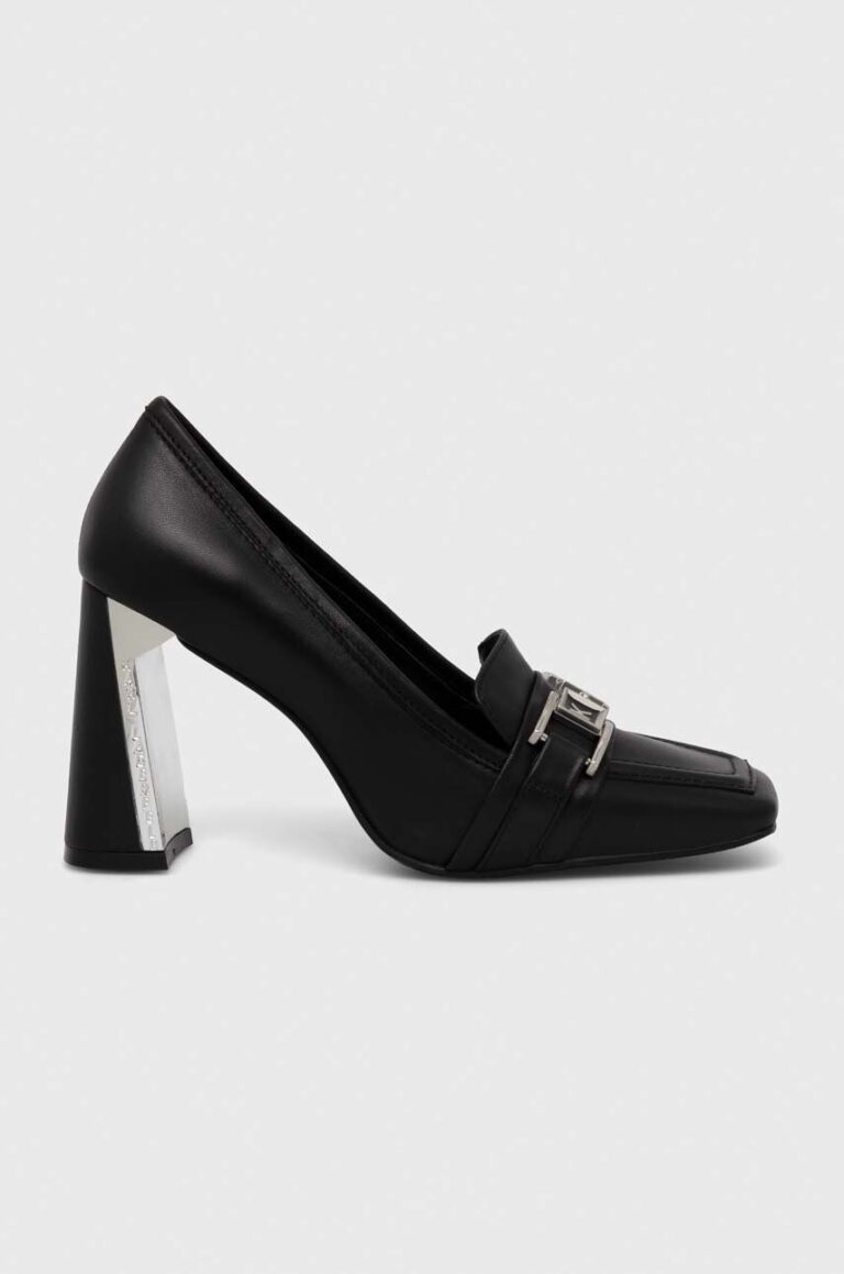 Karl Lagerfeld pantofi de piele MASQUE culoarea negru