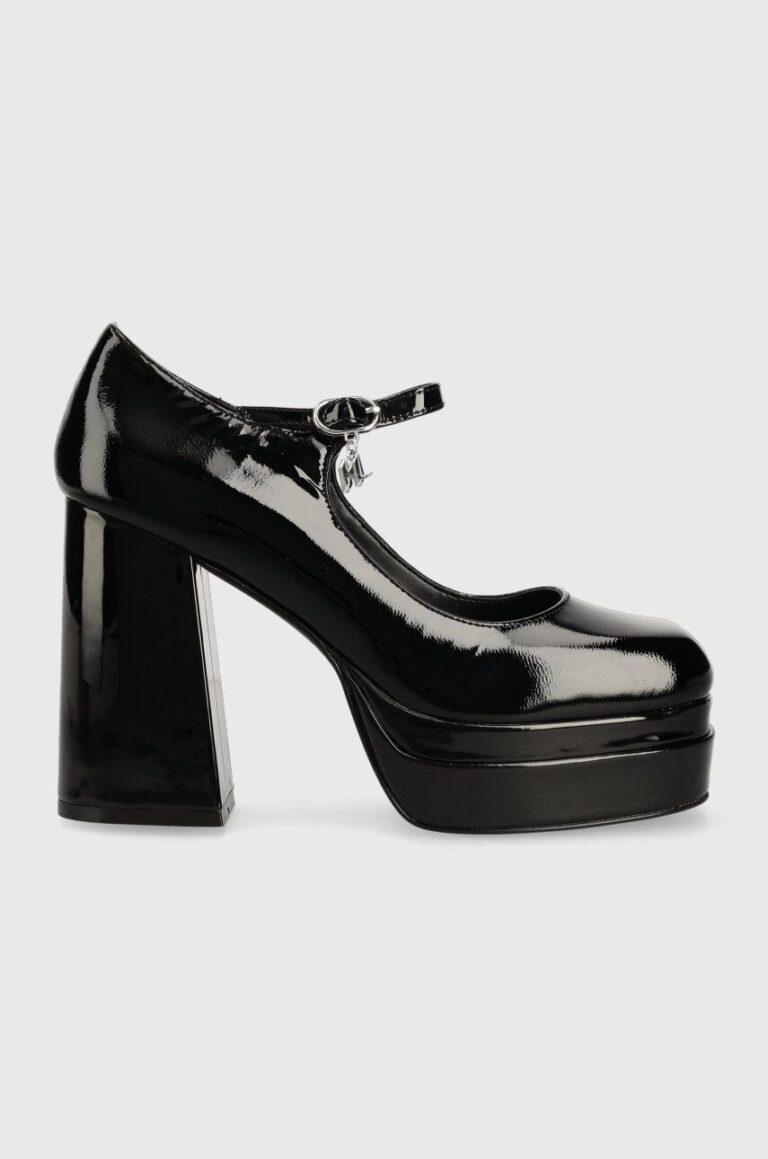 Karl Lagerfeld pantofi de piele STRADA culoarea negru