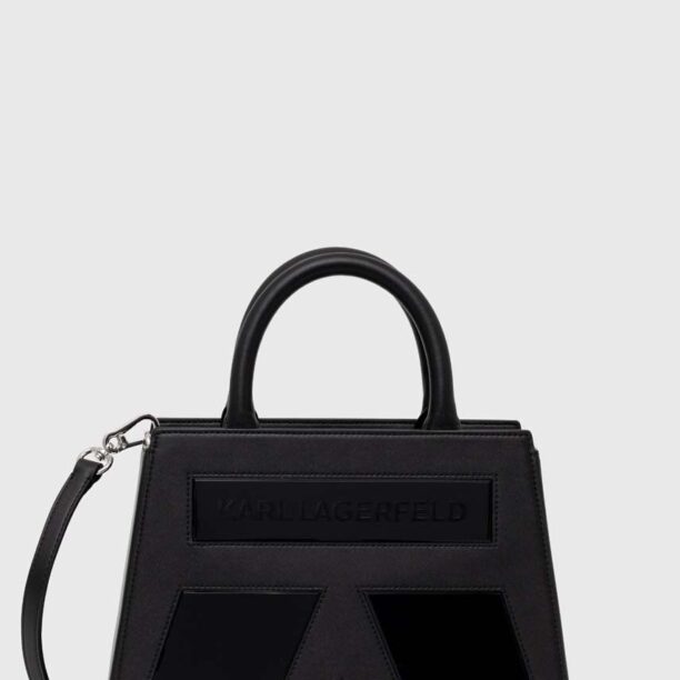 Karl Lagerfeld poseta culoarea negru