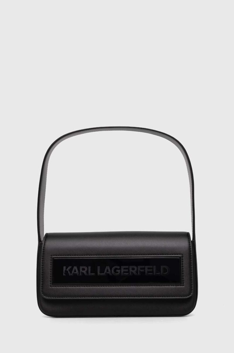 Karl Lagerfeld poseta culoarea negru