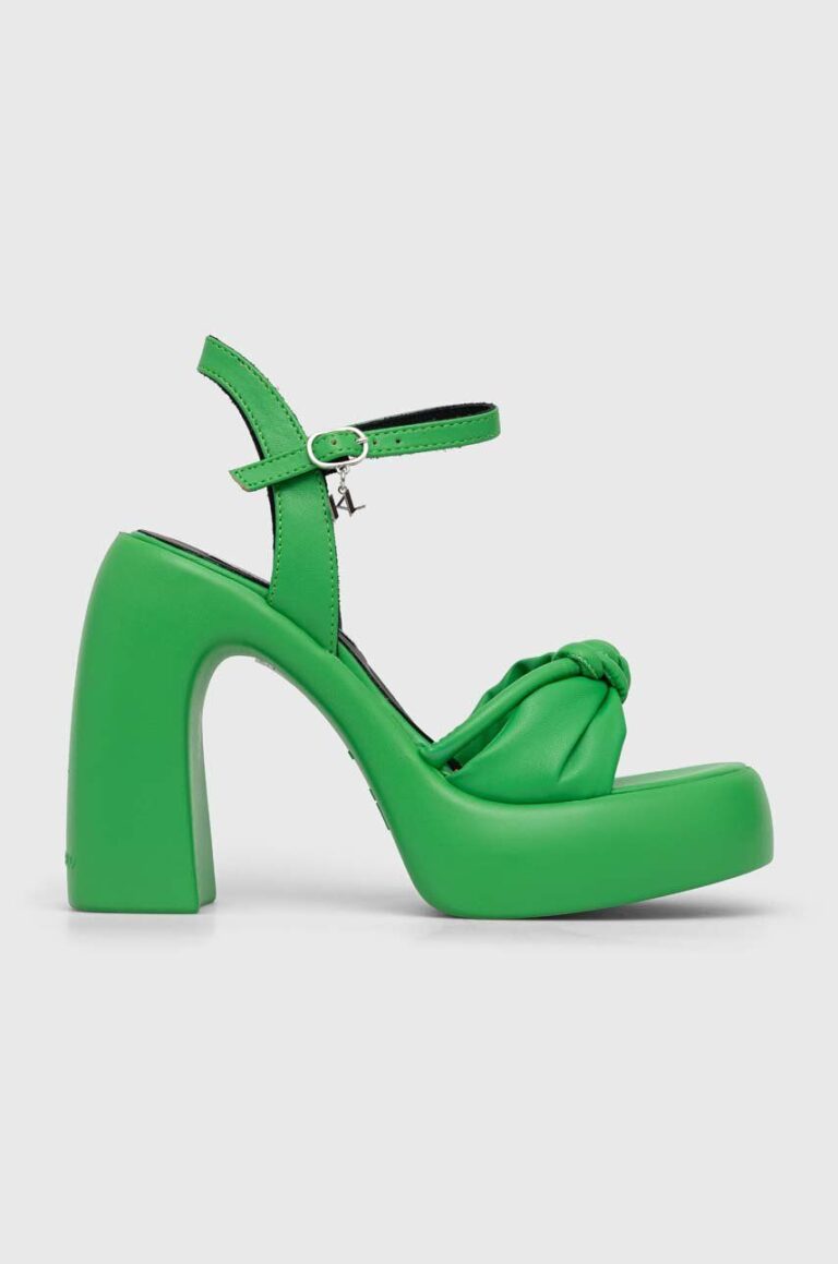 Karl Lagerfeld sandale ASTRAGON HI culoarea verde