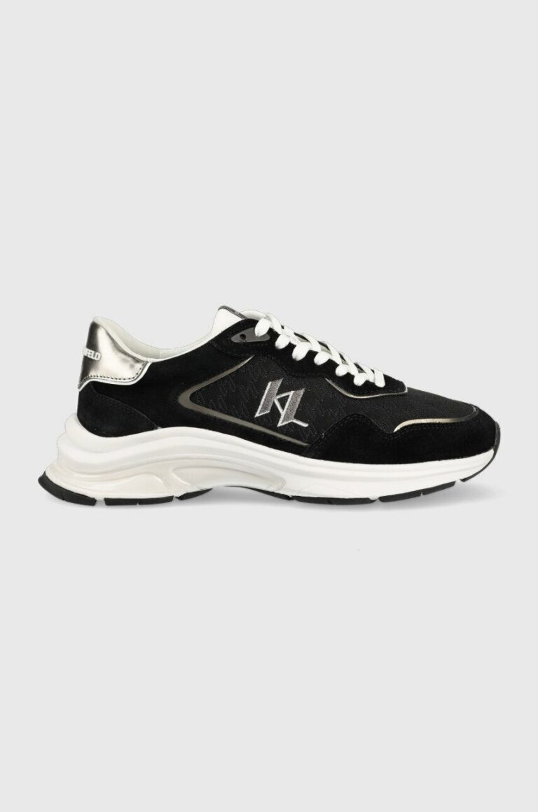 Karl Lagerfeld sneakers LUX FINESSE culoarea negru