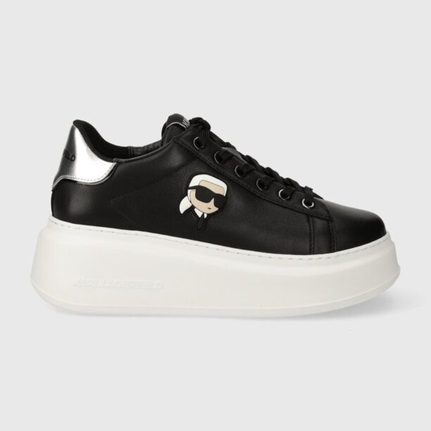 Karl Lagerfeld sneakers din piele ANAKAPRI culoarea negru