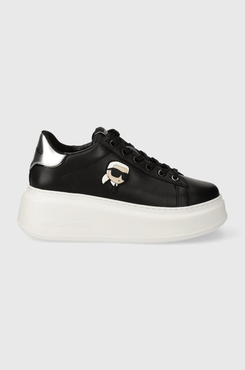 Karl Lagerfeld sneakers din piele ANAKAPRI culoarea negru