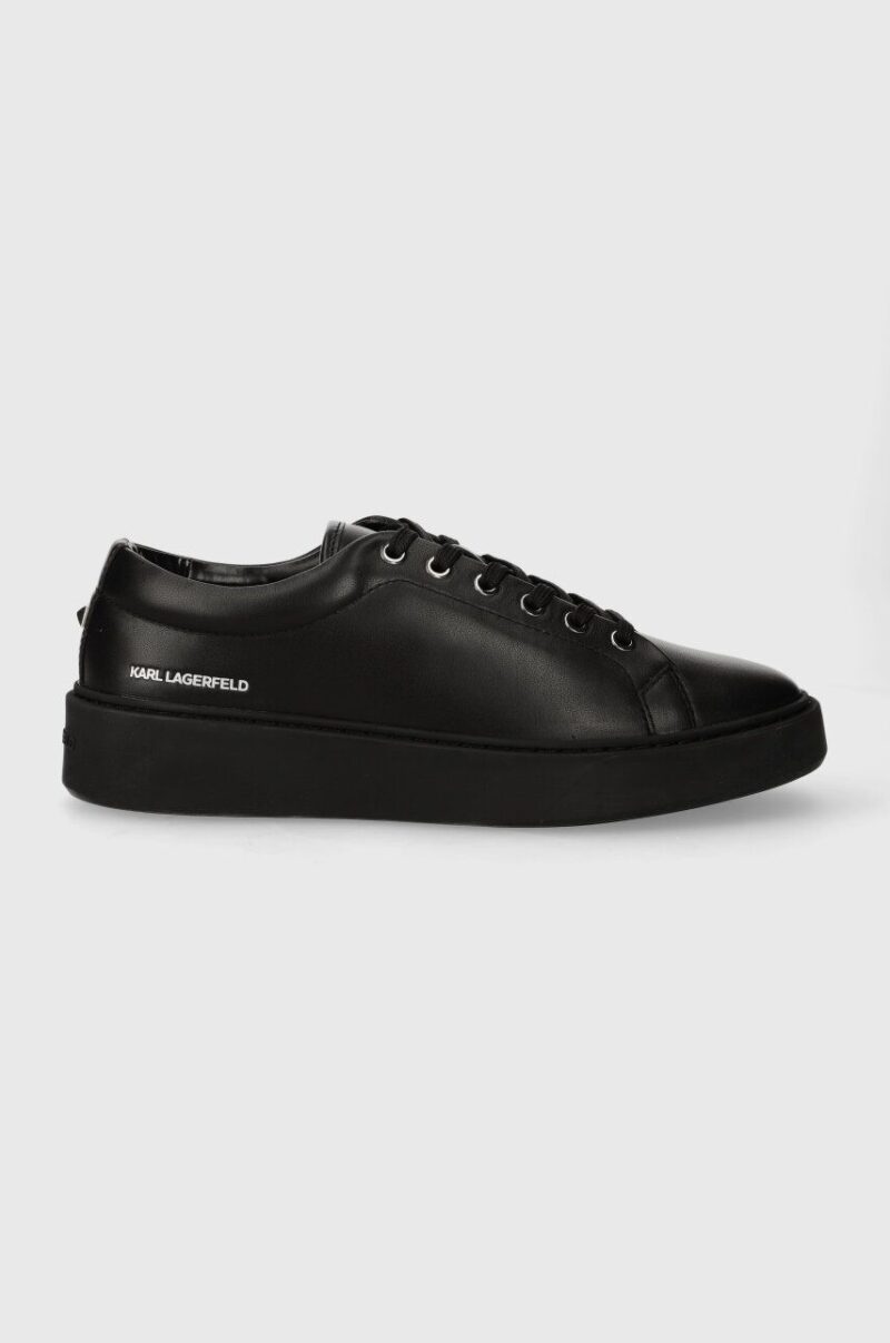 Karl Lagerfeld sneakers din piele FLINT culoarea negru