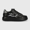 Karl Lagerfeld sneakers din piele KAPRI culoarea negru KL62510A