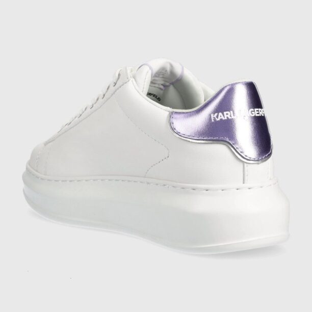 Karl Lagerfeld sneakers din piele KL62530 KAPRI culoarea alb preţ