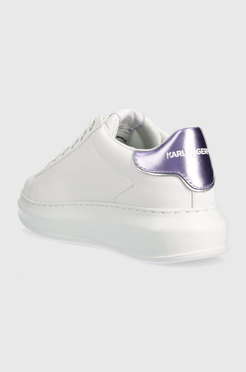 Karl Lagerfeld sneakers din piele KL62530 KAPRI culoarea alb preţ