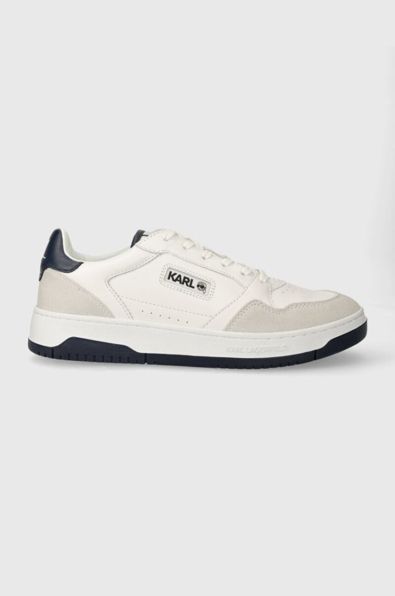 Karl Lagerfeld sneakers din piele KREW KL culoarea alb