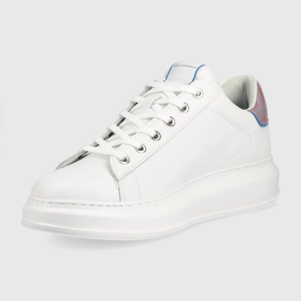 Karl Lagerfeld sneakers din piele Kapri Mens culoarea alb preţ