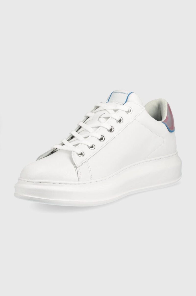 Karl Lagerfeld sneakers din piele Kapri Mens culoarea alb preţ