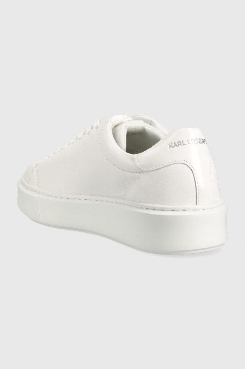 Karl Lagerfeld sneakers din piele MAXI KUP culoarea alb KL52215 preţ