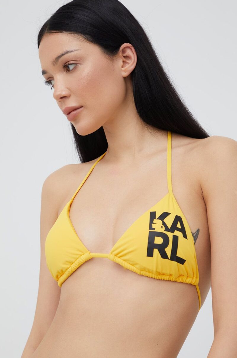 Karl Lagerfeld sutien de baie culoarea galben