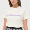 Karl Lagerfeld tricou din bumbac culoarea bej