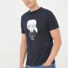 Karl Lagerfeld tricou din bumbac culoarea bleumarin