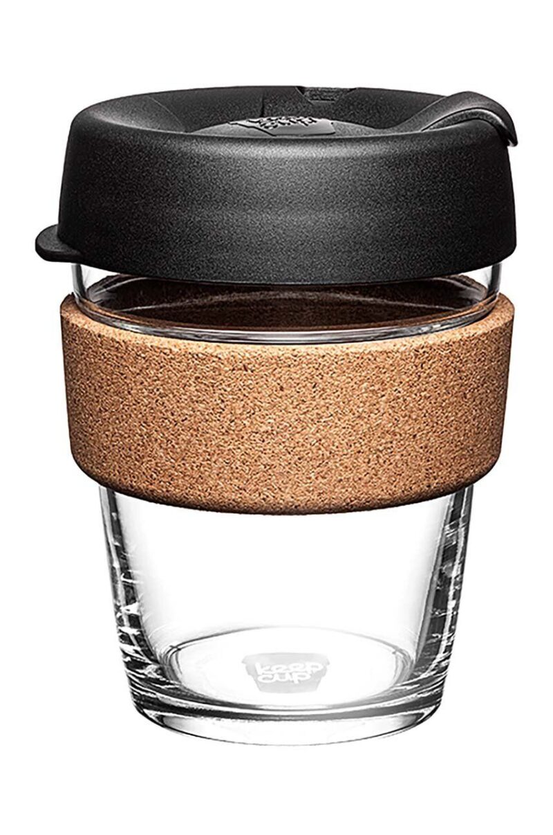 KeepCup cană de cafea Brew Cork Black 454ml preţ