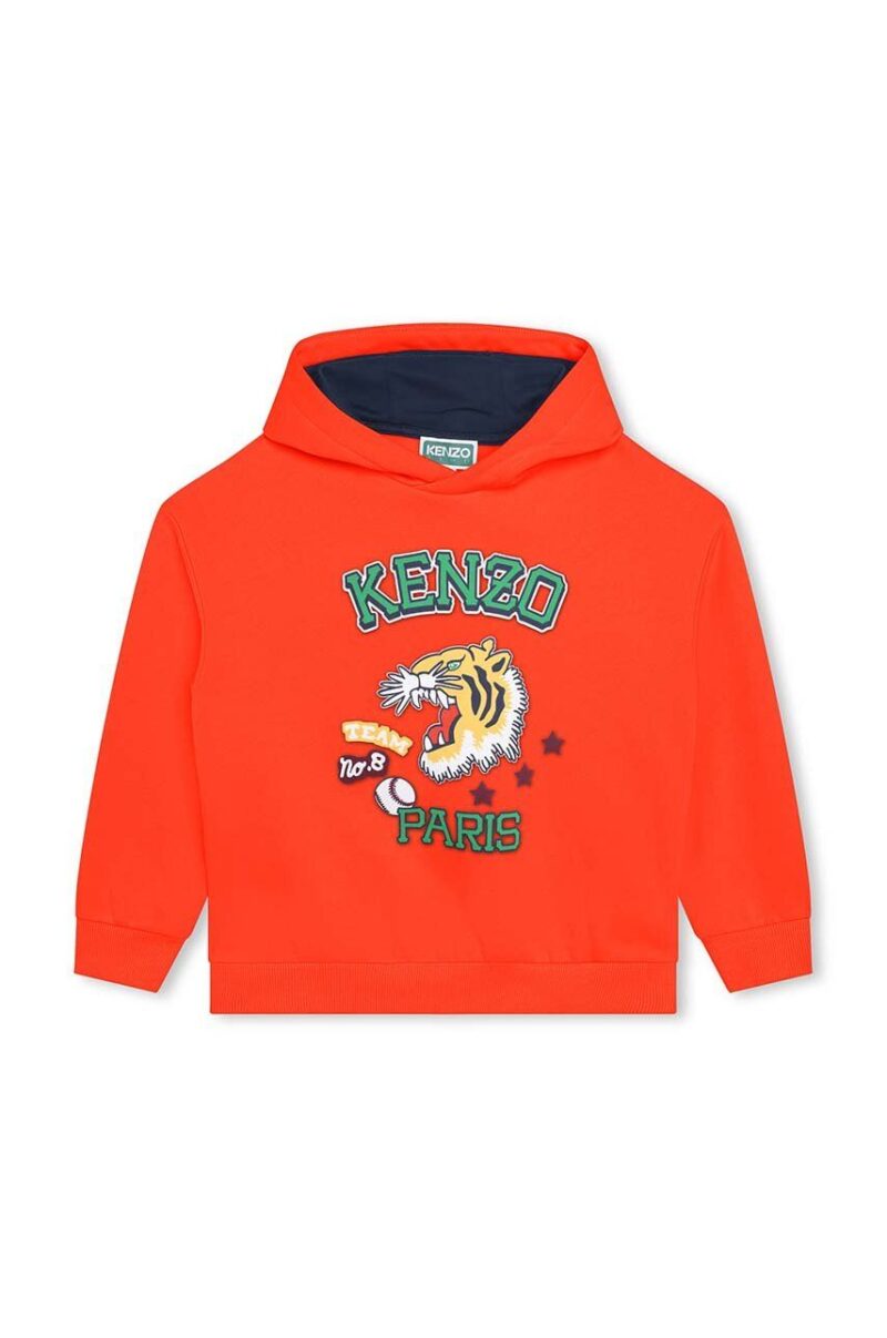 Kenzo Kids bluza copii culoarea portocaliu