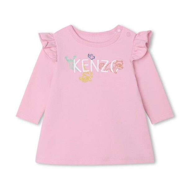 Kenzo Kids compleu bebe culoarea roz preţ