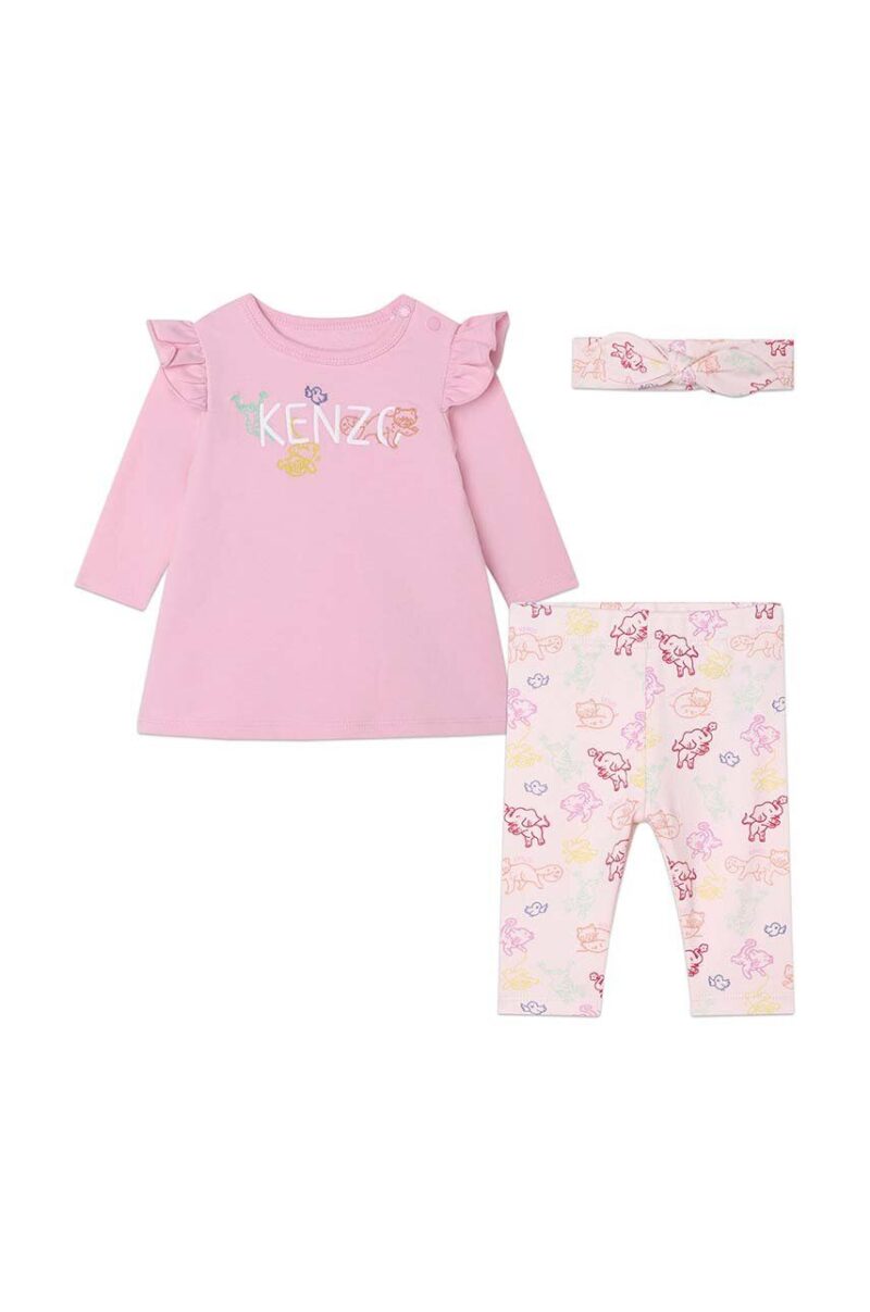 Kenzo Kids compleu bebe culoarea roz