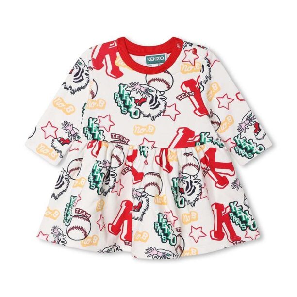 Kenzo Kids compleu copii culoarea alb preţ