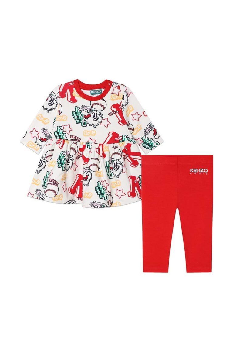 Kenzo Kids compleu copii culoarea alb