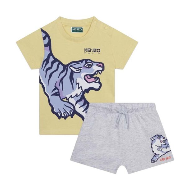 Kenzo Kids compleu copii culoarea gri