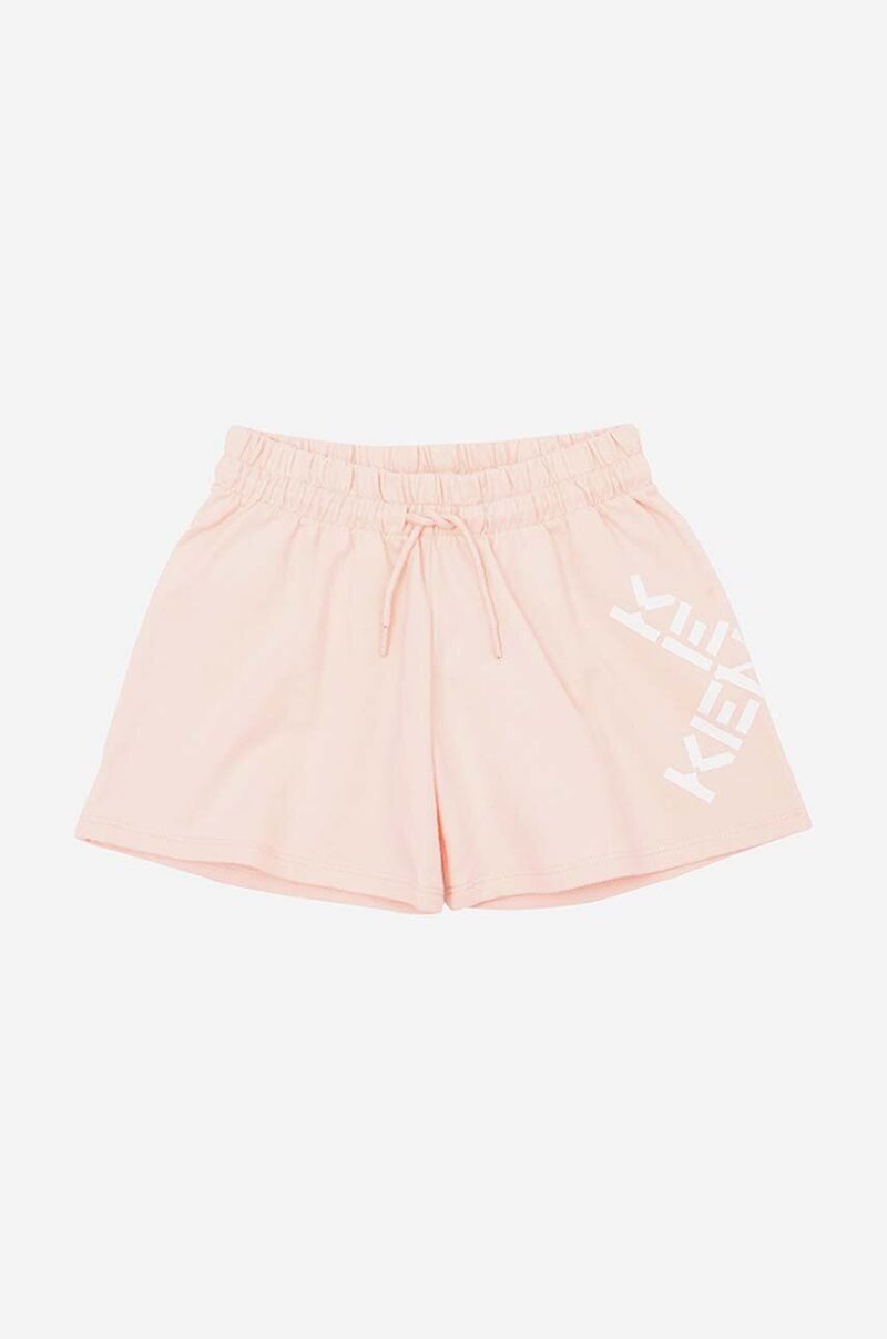 Kenzo Kids pantaloni scurti copii culoarea roz