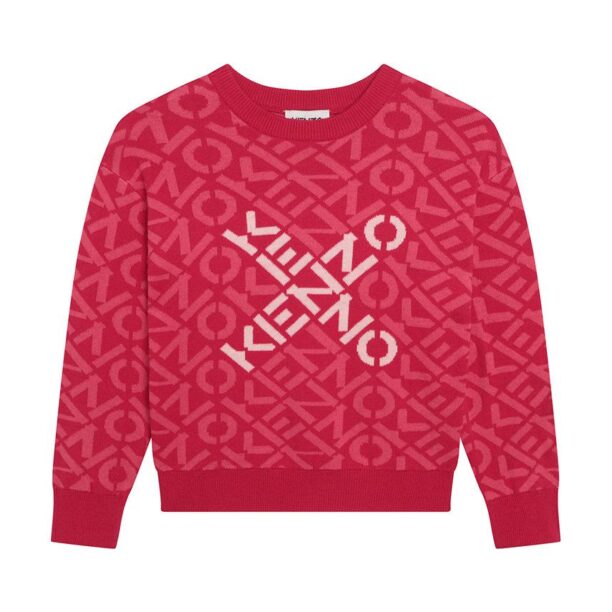 Kenzo Kids pulover copii culoarea roz