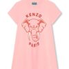 Kenzo Kids rochie din bumbac pentru copii culoarea roz