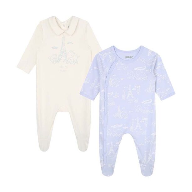 Kenzo Kids salopete din bumbac pentru bebelusi 2-pack