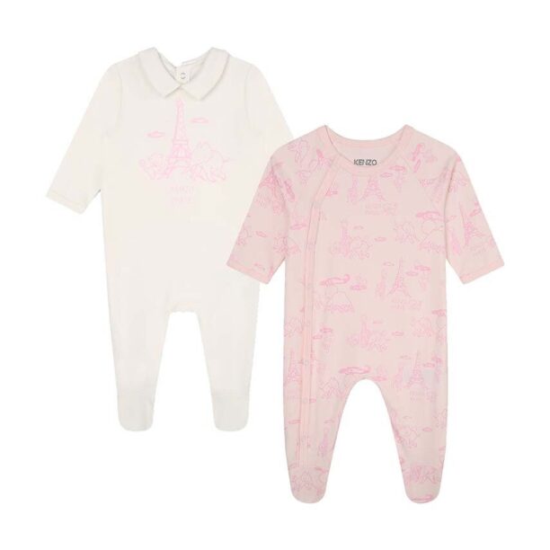 Kenzo Kids salopete din bumbac pentru bebelusi 2-pack