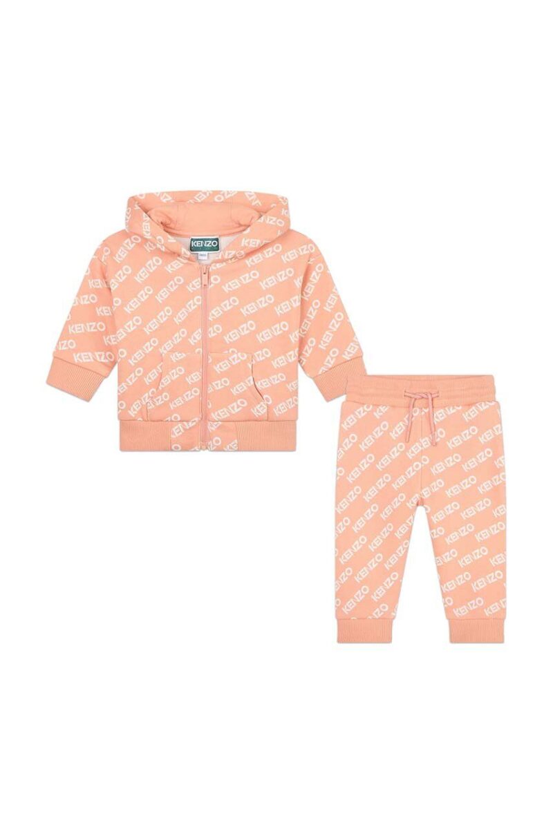 Kenzo Kids trening din bumbac pentru bebelusi culoarea roz