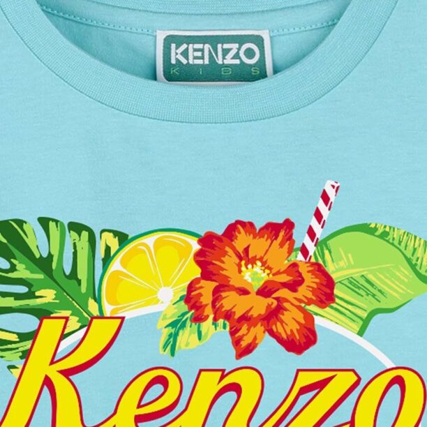 Kenzo Kids tricou de bumbac pentru copii cu imprimeu preţ