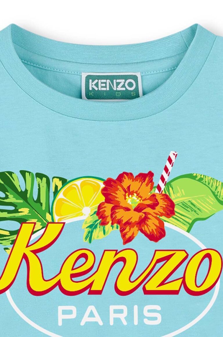 Kenzo Kids tricou de bumbac pentru copii cu imprimeu preţ