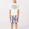 Kenzo Kids tricou de bumbac pentru copii culoarea bej