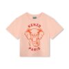 Kenzo Kids tricou de bumbac pentru copii culoarea roz